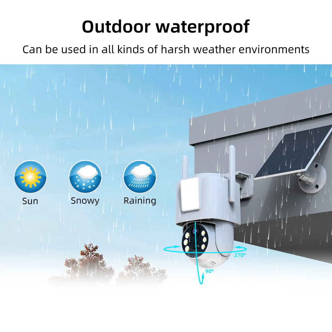 4G 5MP Solar CCTV camera