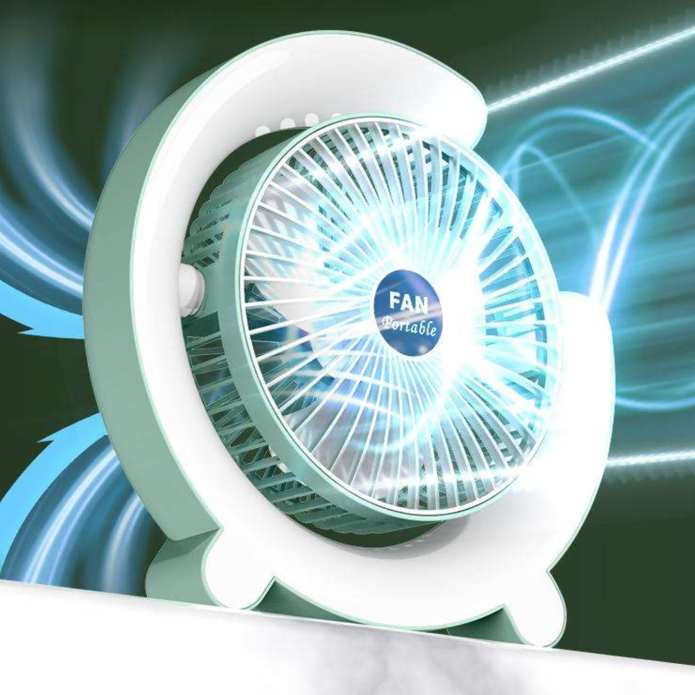 Rechargeable Desktop Fan -Contact 0537986733