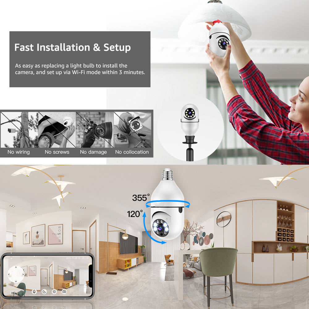 CCTV Bulb Camera