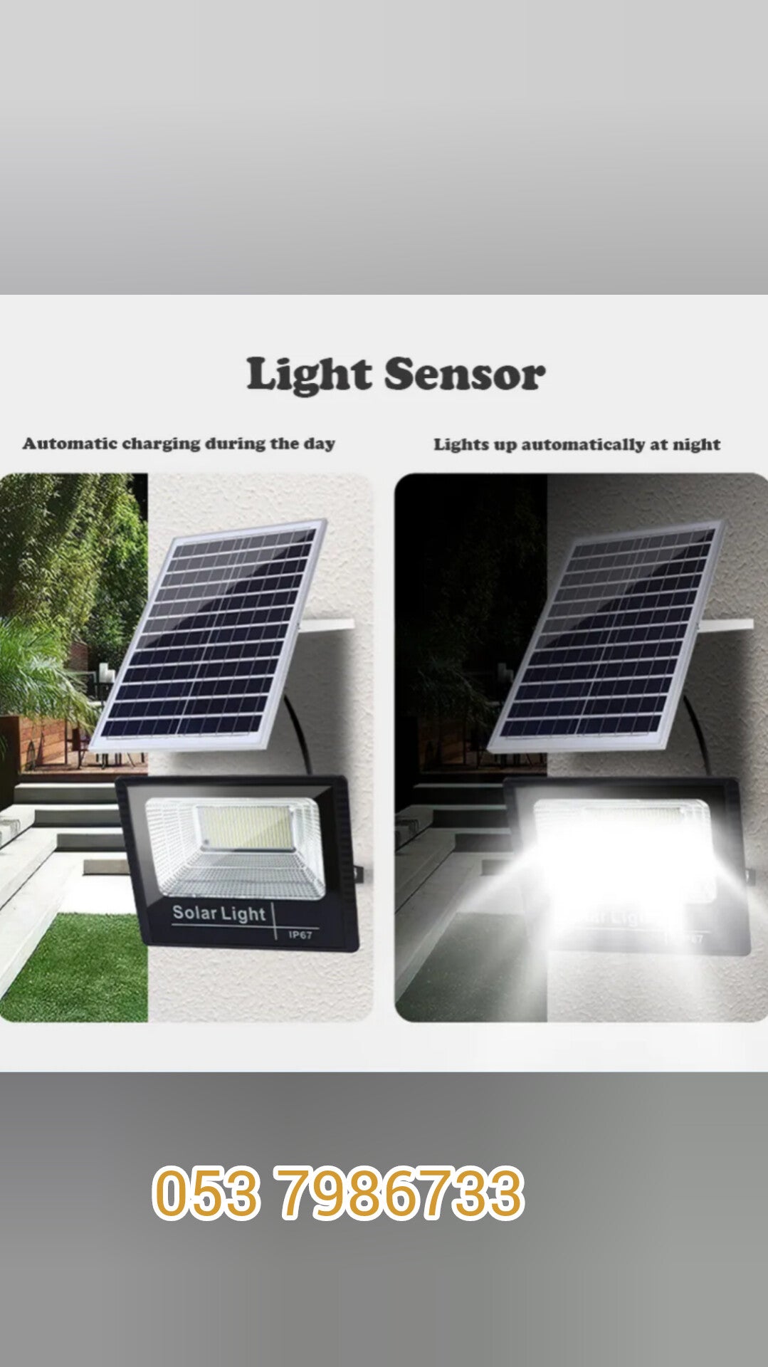 500W Solar Flood Light