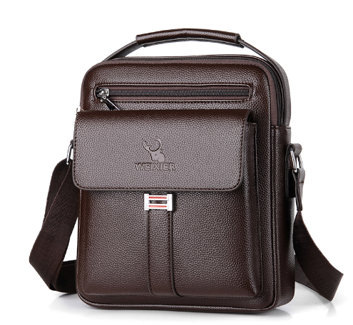 Men's Genuine Leather Shoulder Strap Bag