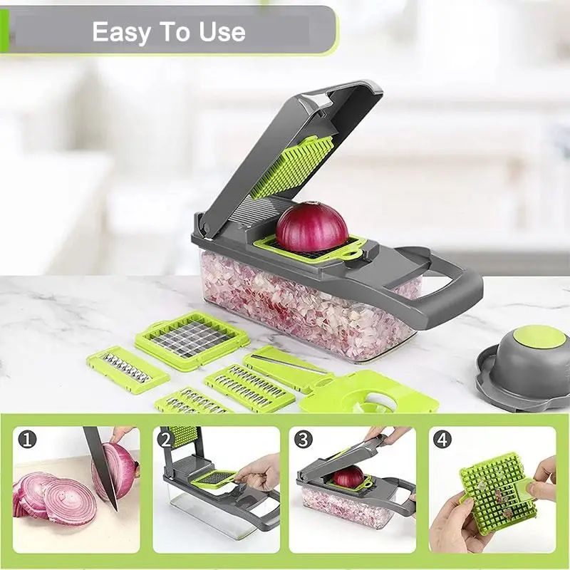 16-in-1 Multi-Function Vegetable Slicer/Cutter