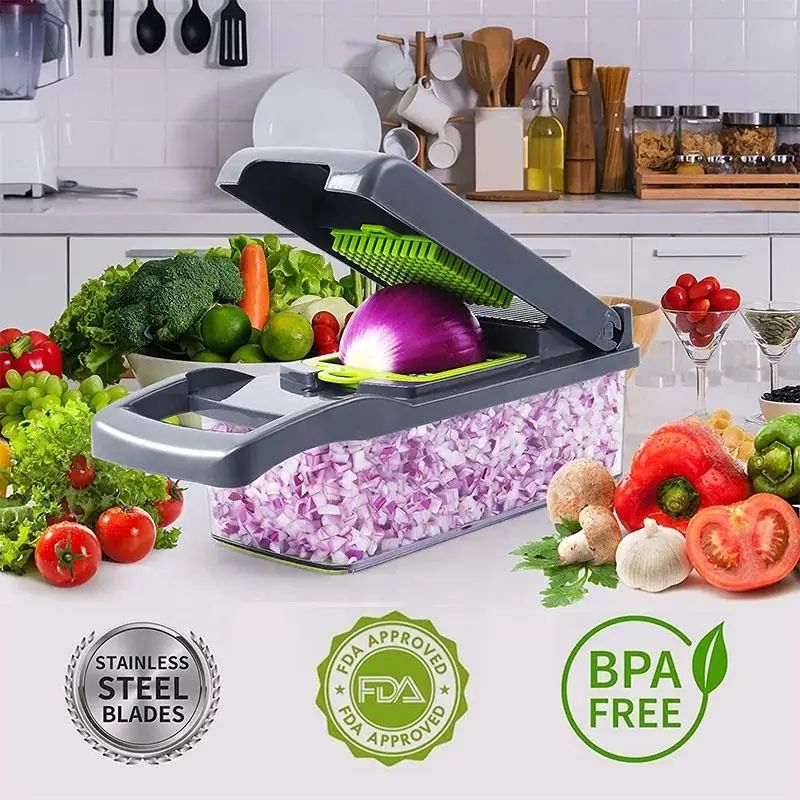 16-in-1 Multi-Function Vegetable Slicer/Cutter
