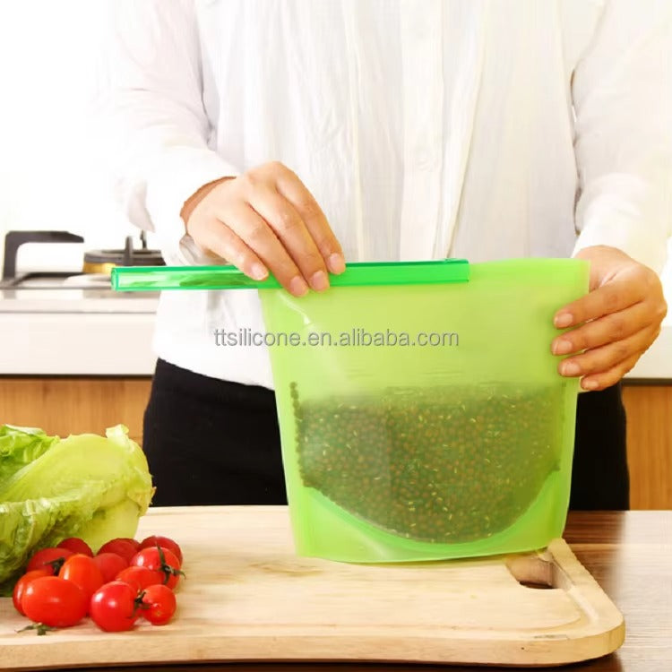 Silicon Resuable Food Storage Bags-1L