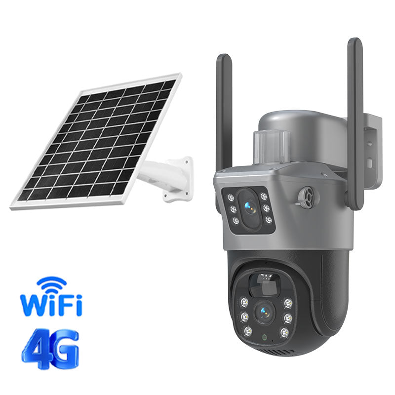 SOLAR 4MP 4G SIM DUAL LENS CCTV CAMERA
