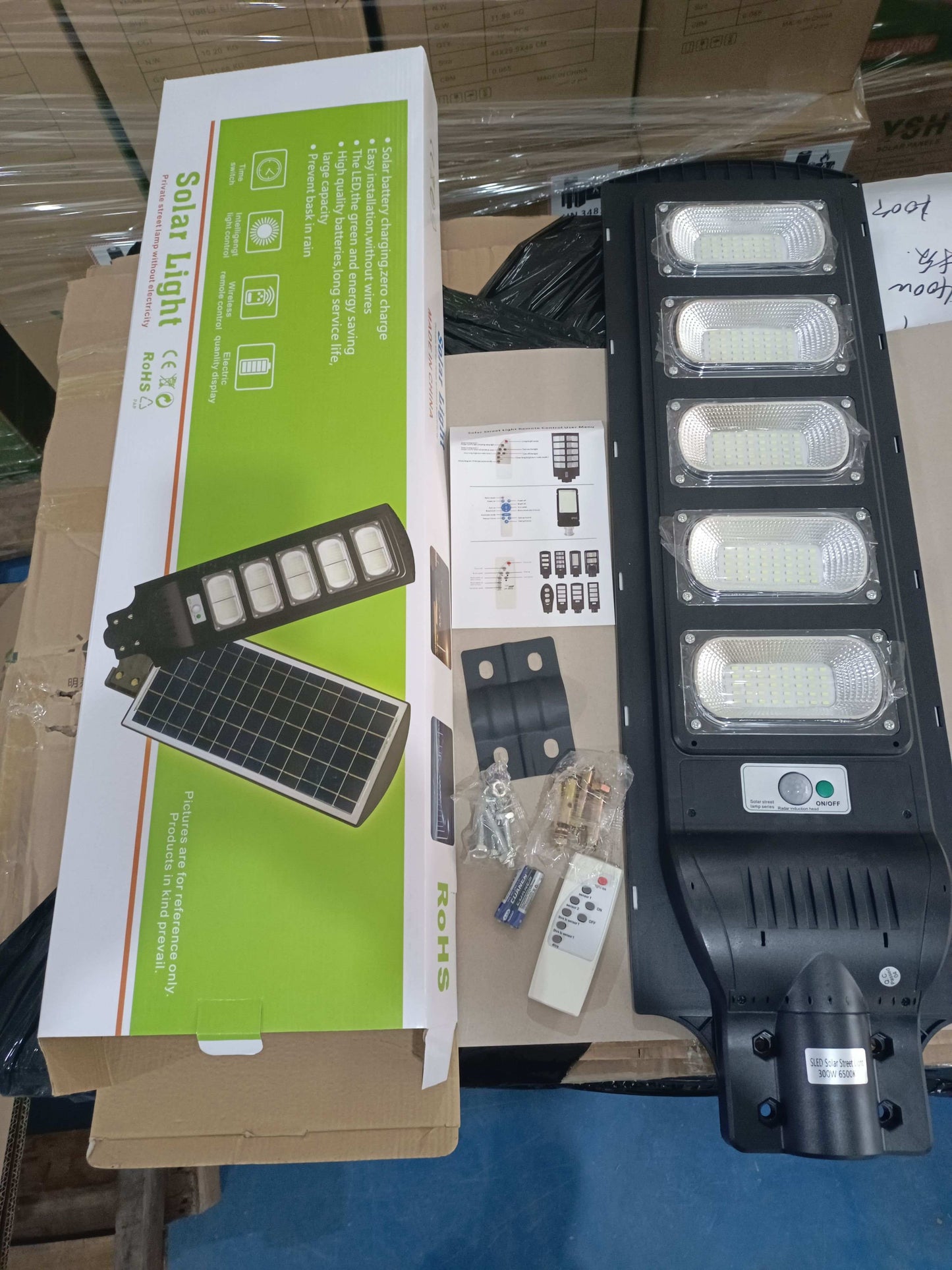 240W Solar Street Light with Motion Sensors