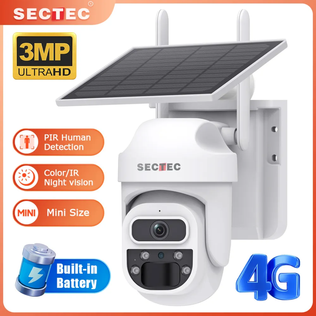 3MP Solar 4G CCTV Ubox App Camera