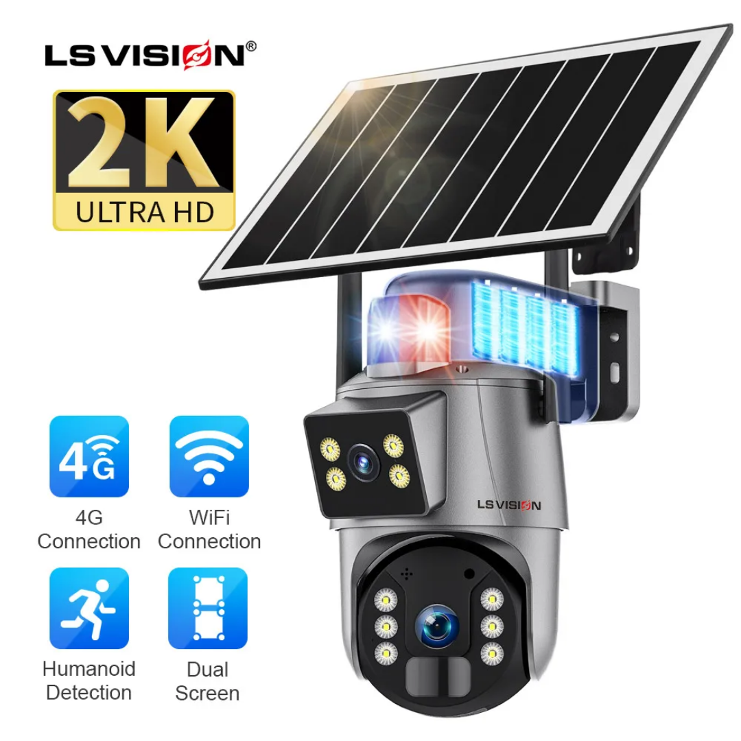 4MP Dual Lens Ubox 4G Solar CCTV