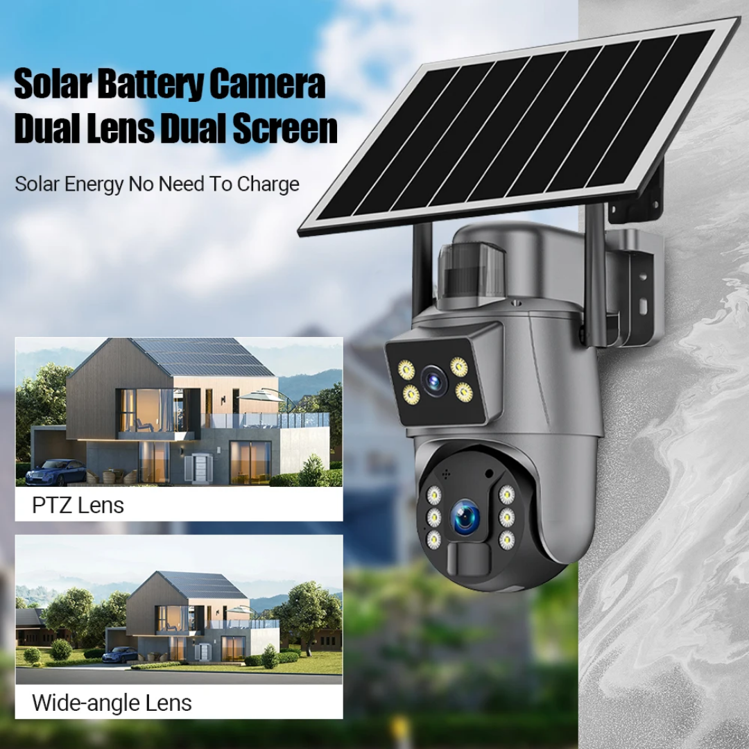 4MP Dual Lens Ubox 4G Solar CCTV