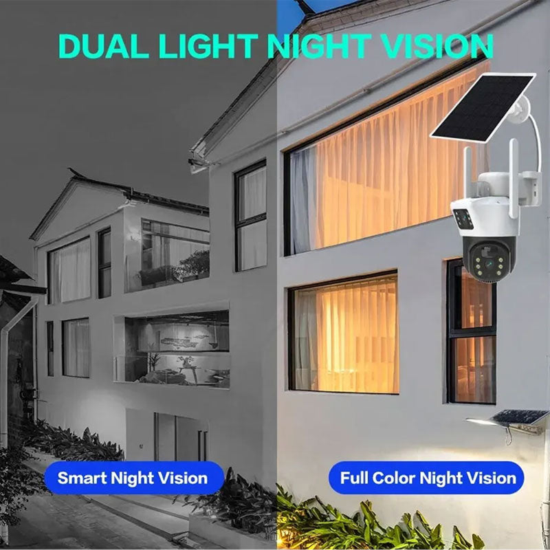 SOLAR 4MP 4G SIM DUAL LENS CCTV CAMERA