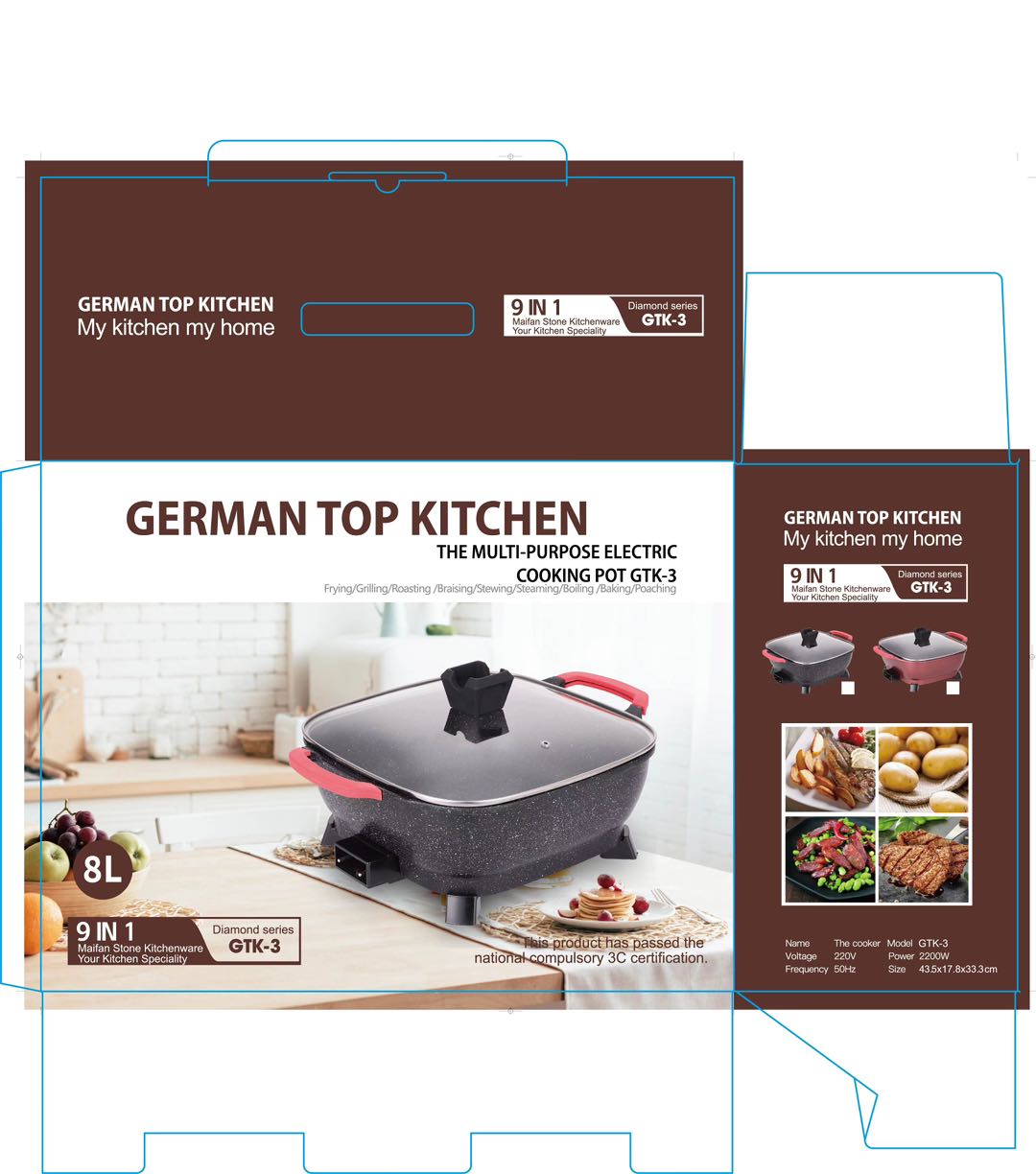 Electric Cooking Pot- Non Stick 9-in1