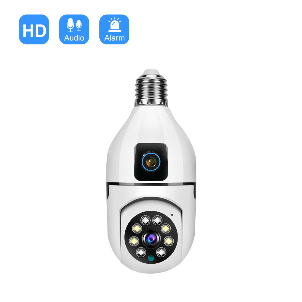 Dual Lens 4MP CCTV Bulb Camera-Contact 053 7986733