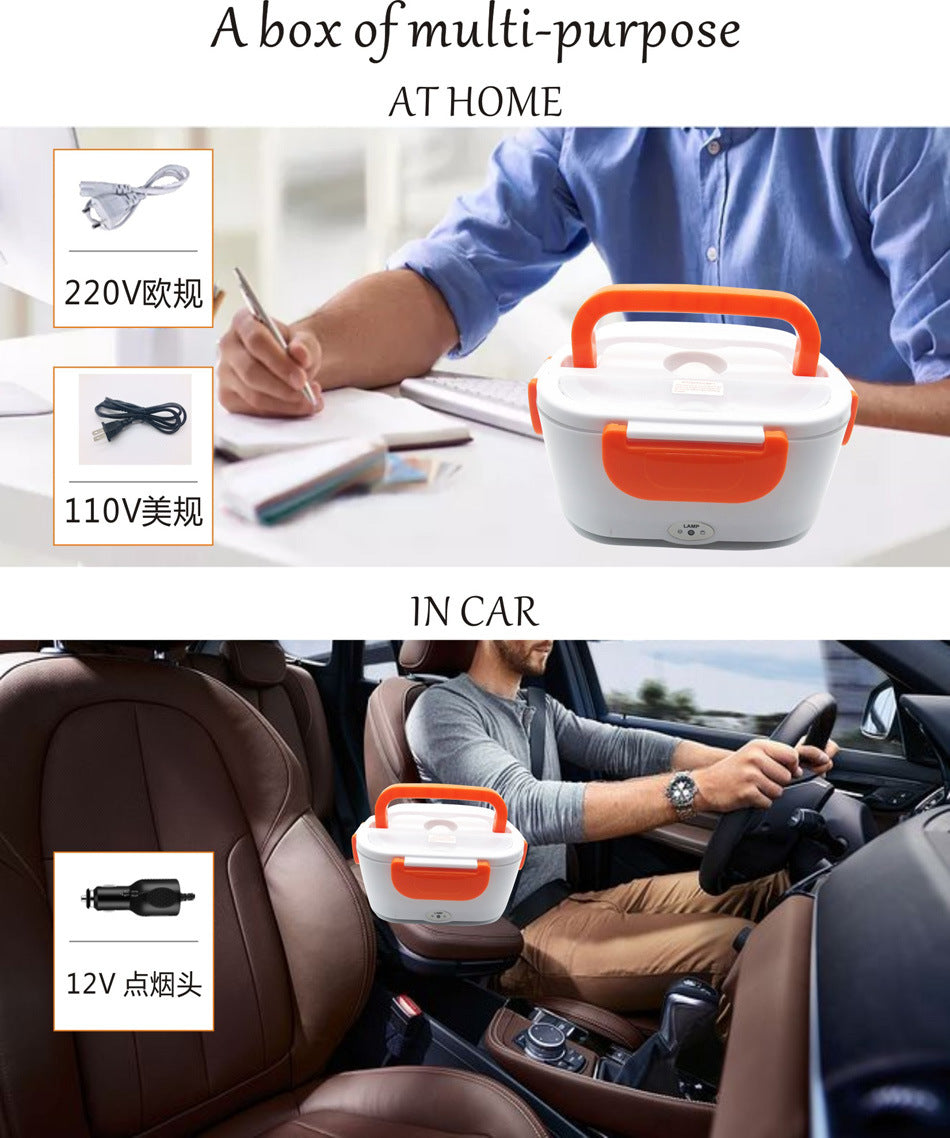 Electric Lunch Box - Heat Up Quickly in Car or Plug