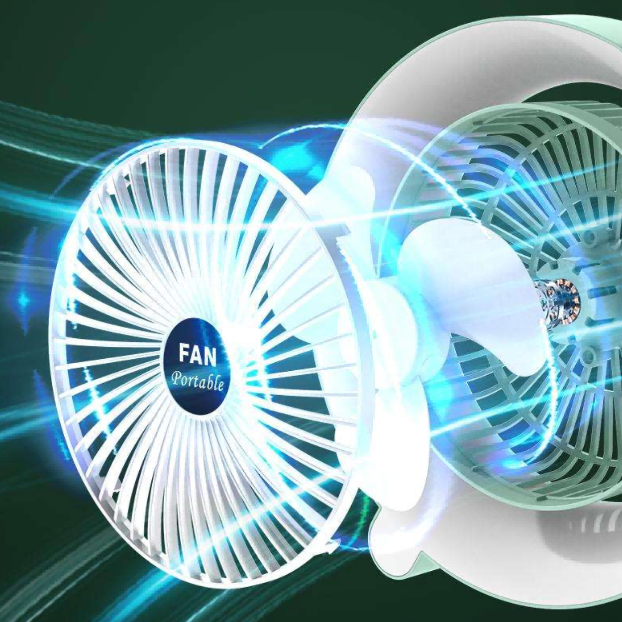 Rechargeable Desktop Fan -Contact 0537986733