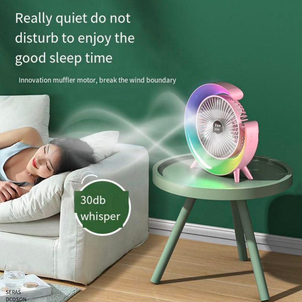 Rechargeable Desktop Fan -Contact 0537986733