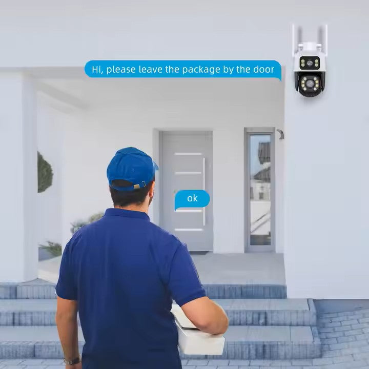 Dual Lens 8MP WiFi CCTV Camera