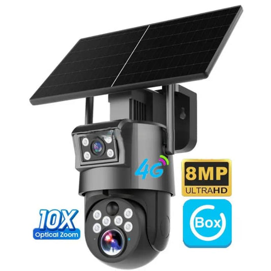 8MP 4G Solar Dual Lens CCTV 20x optical Zoom