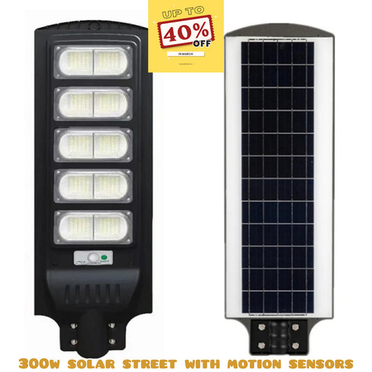 300W Solar Street Light with Motion Sensor