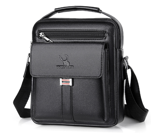 Men's Genuine Leather Shoulder Strap Bag