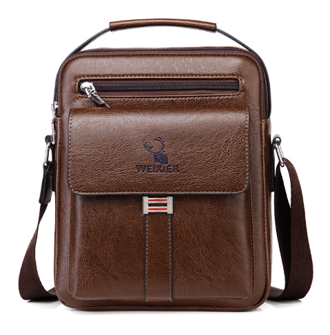 Men's Genuine Leather Shoulder Strap Bag