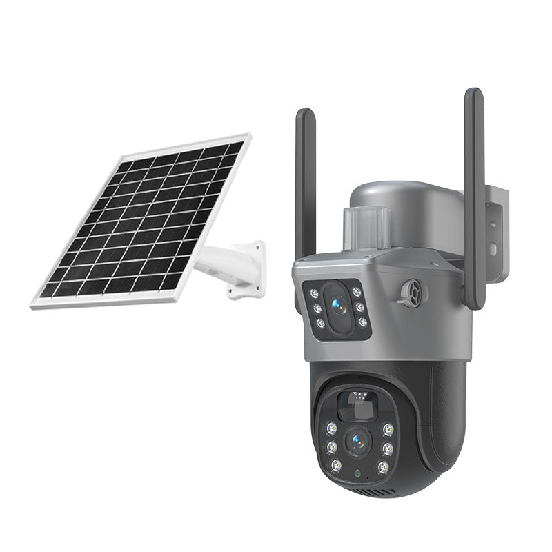 SOLAR 4MP 4G SIM DUAL LENS CCTV CAMERA