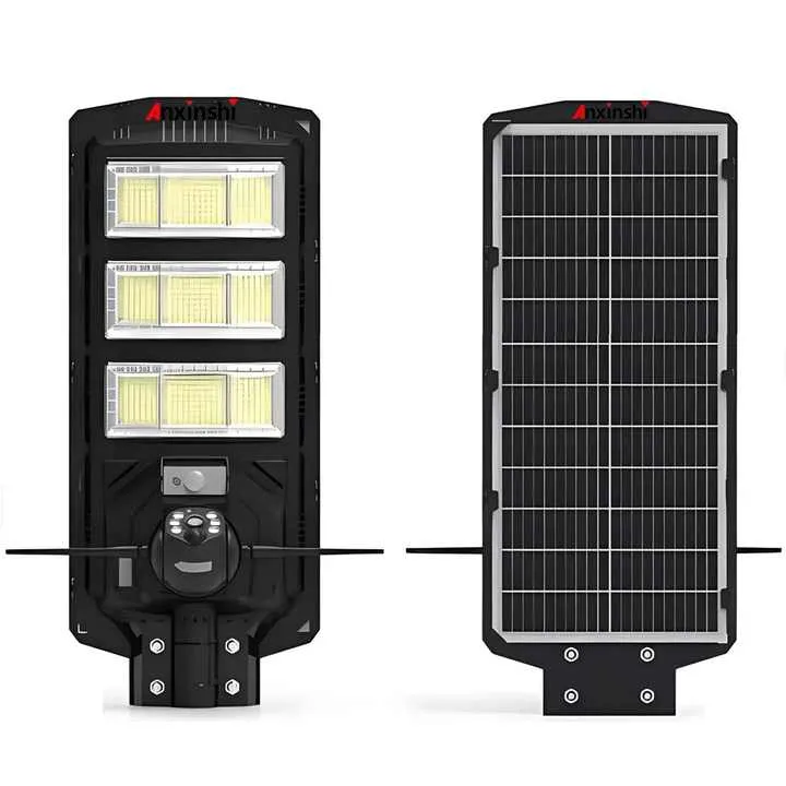 450W Solar Street Light +CCTV 4MP 4G Sim Card Camera