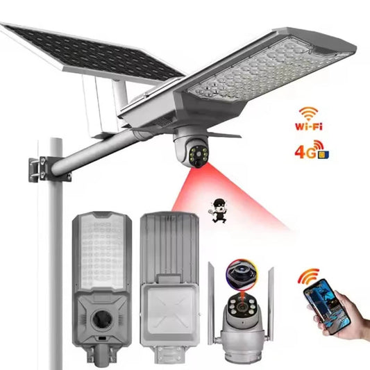 4G Solar CCTV +500W High Brightness Converting Solar Street Light