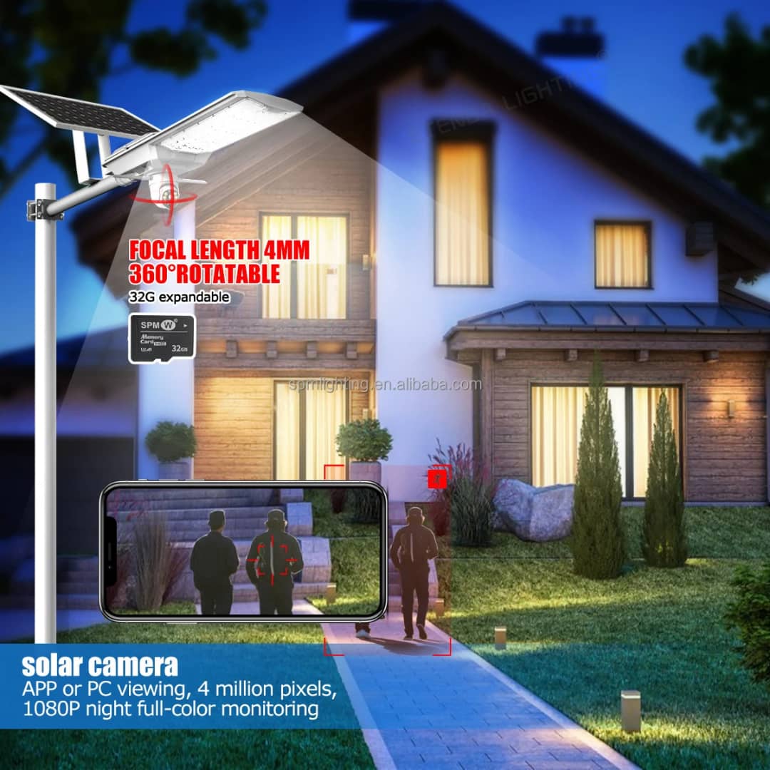 4G Solar CCTV +500W High Brightness Converting Solar Street Light