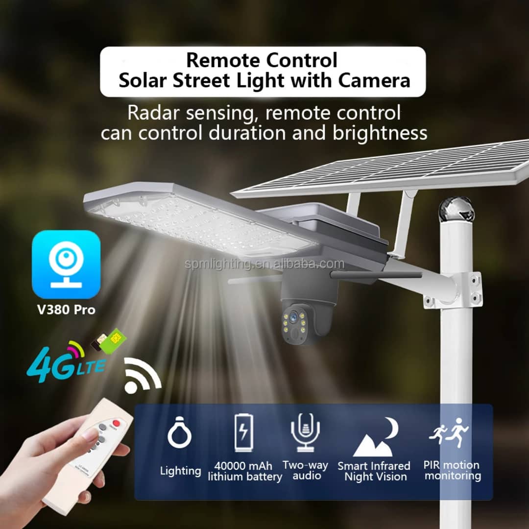 4G Solar CCTV +500W High Brightness Converting Solar Street Light