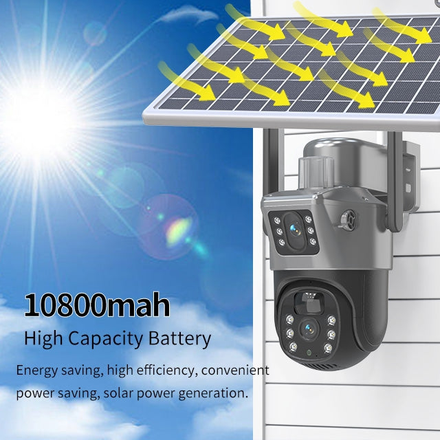 SOLAR 4MP 4G SIM DUAL LENS CCTV CAMERA