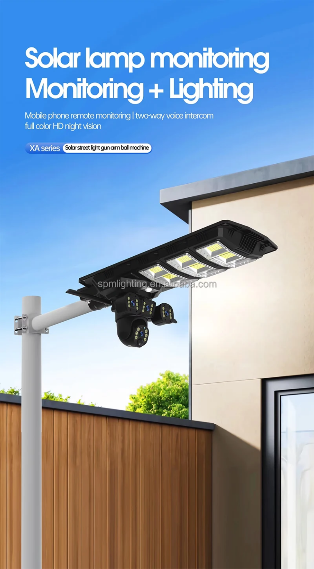 8MP Dual Lens Solar 4G CCTV + 450W Solar Street Light