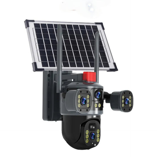 4G Tripple Lens 12MP Solar CCTV