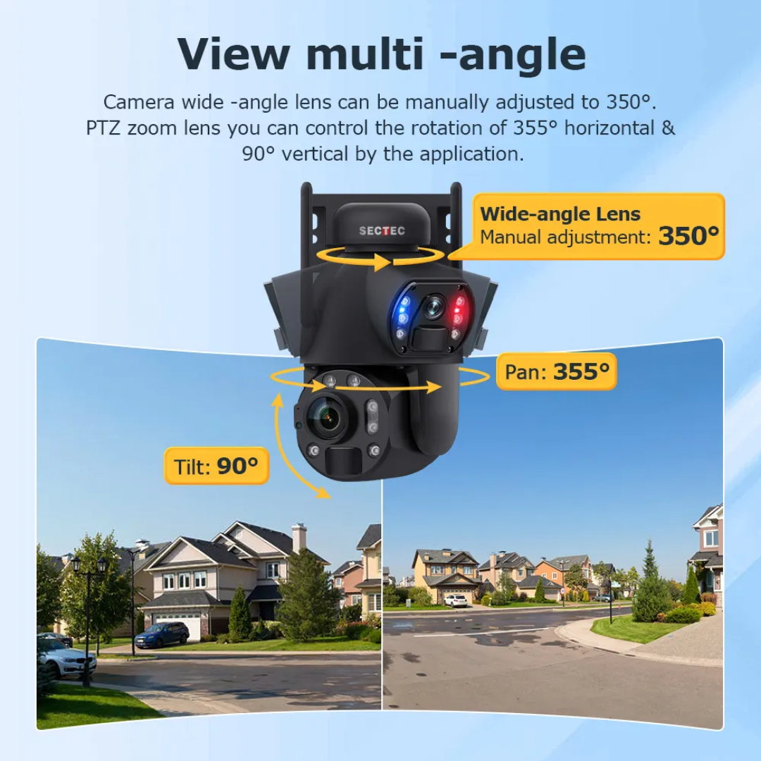 6MP 4G Solar Dual Lens CCTV ×36 Optical Zoom