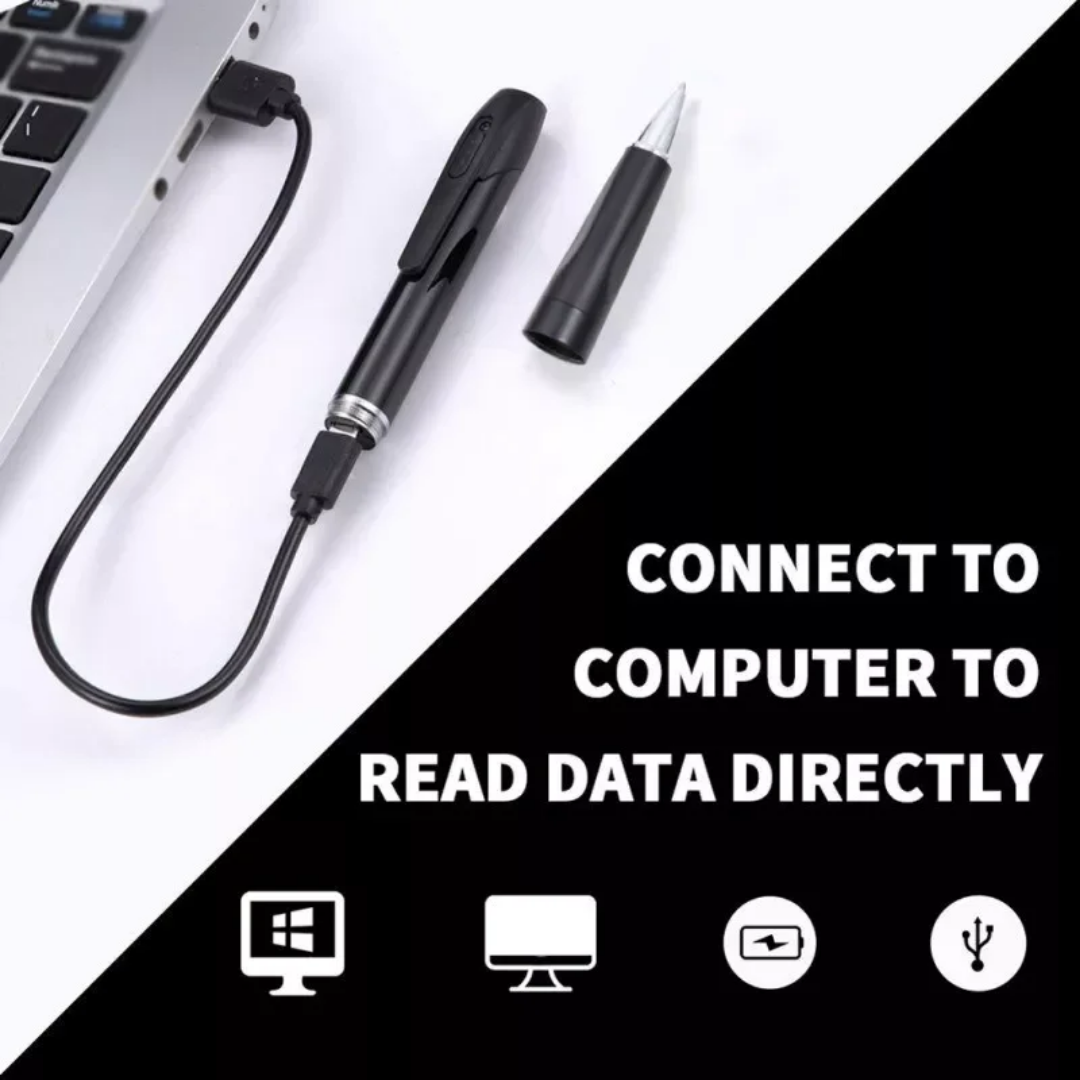 1080P HD Spy Pen Camera | Discreet Digital Pen DVR with Video Recorder & Audio |
