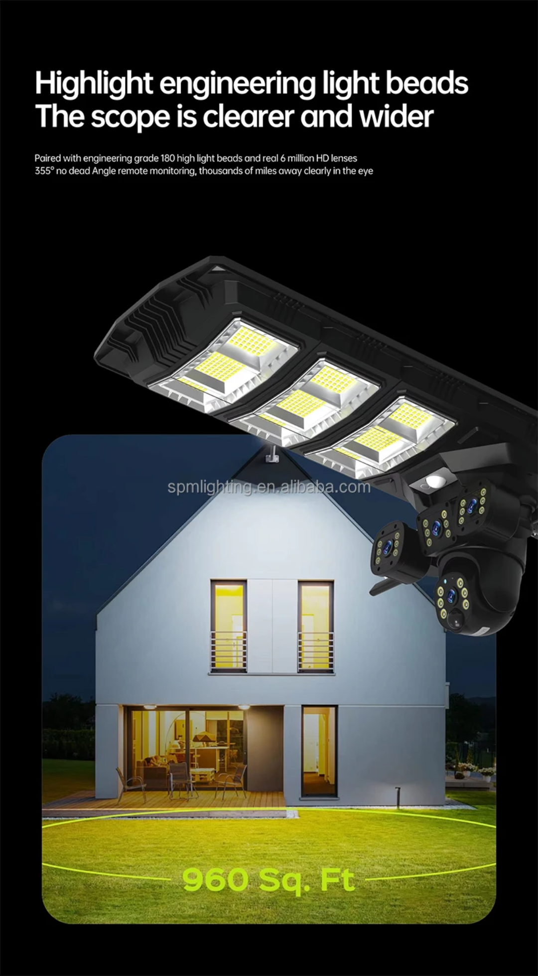 8MP Dual Lens Solar 4G CCTV + 450W Solar Street Light