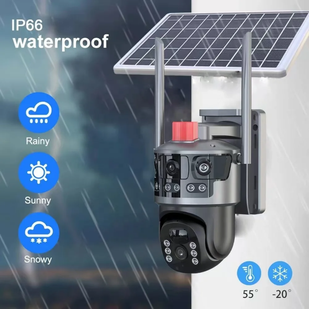 8MP Solar Dual Lens 4G Ultra HD CCTV